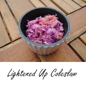 Lightened Up Coleslaw recipe