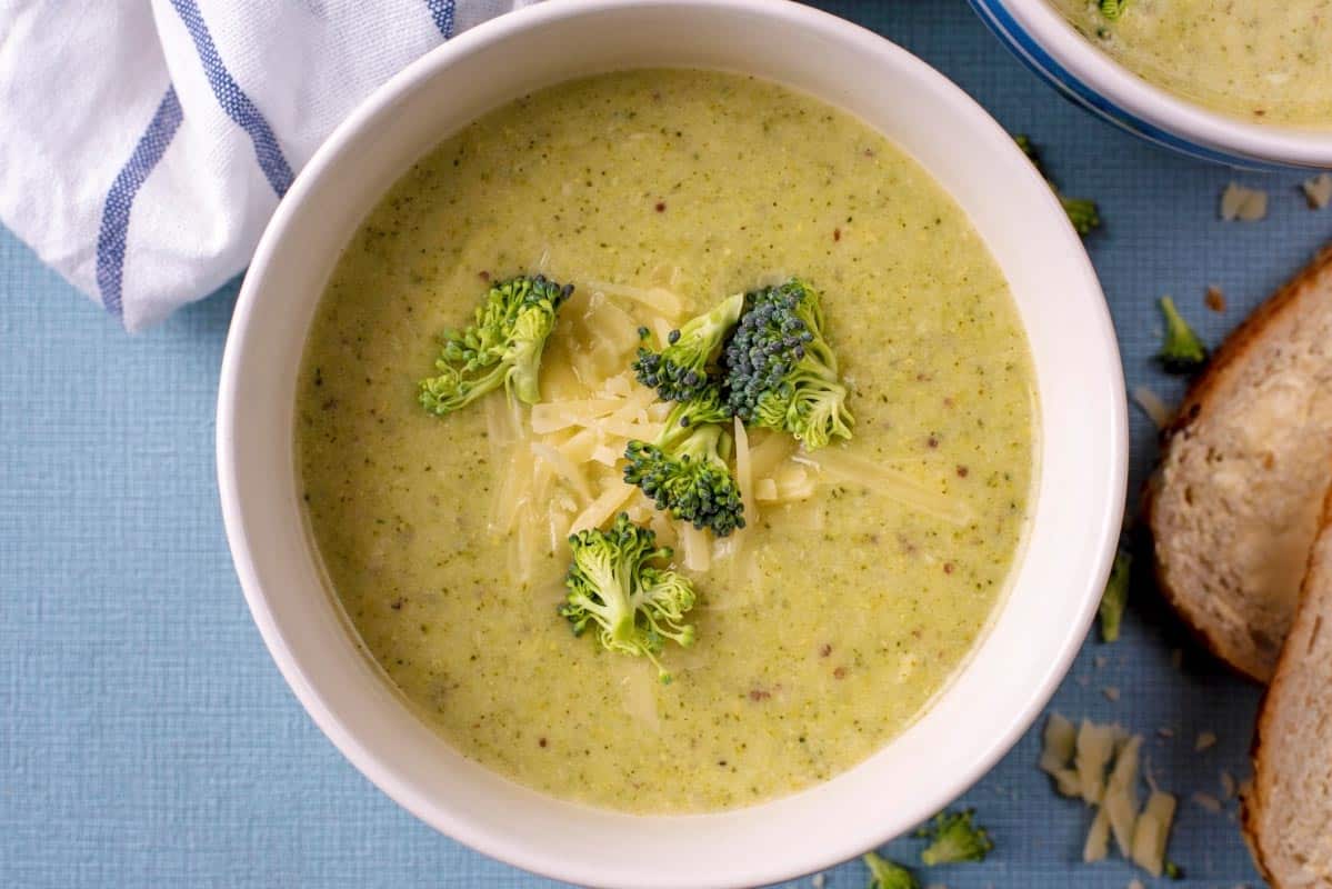 Creamy Broccoli Soup - Hungry Healthy Happy