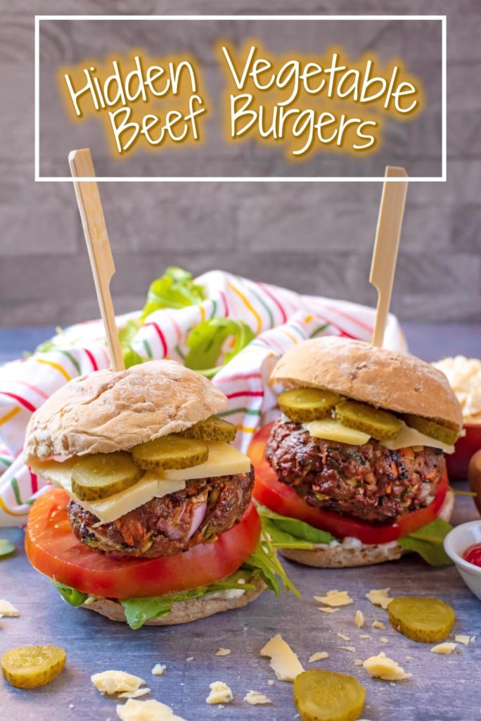 Hidden Vegetable Beef Burgers - Hungry Healthy Happy